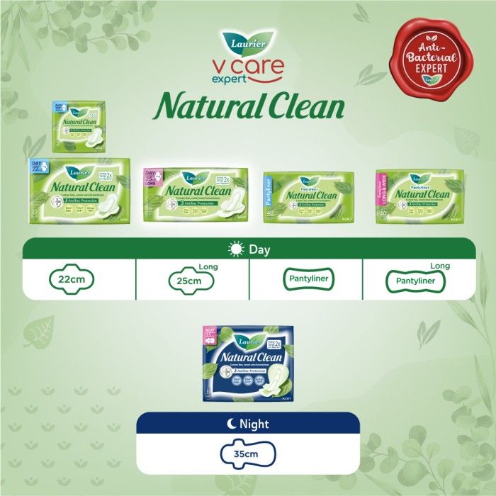 Laurier Natural Clean Night 35cm 12s Twinpack - 5