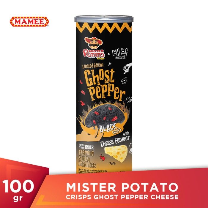 Mister Potato Crisps Ghost Pepper Cheese 100gr - 1