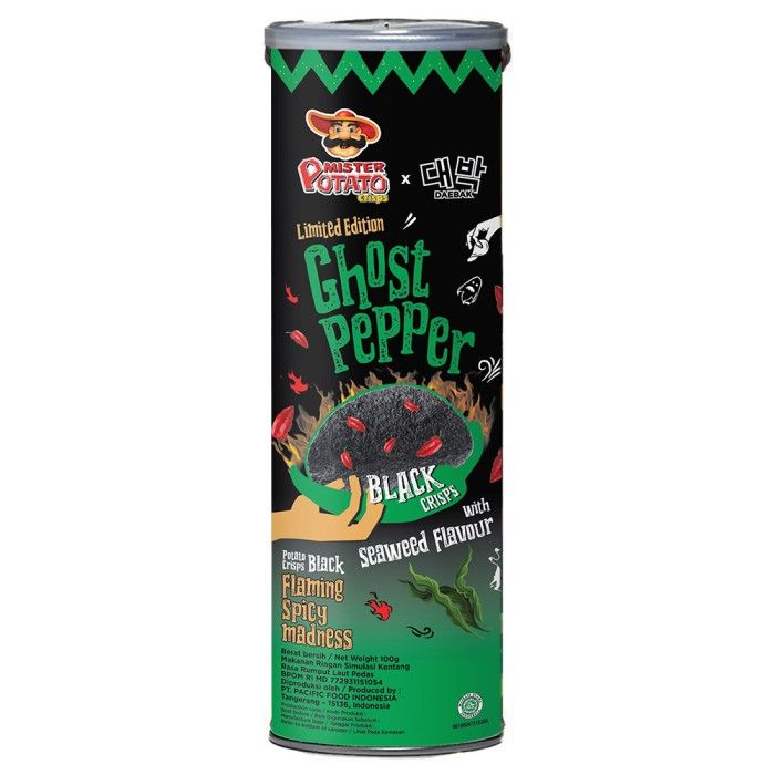 Mister Potato Crisps Ghost Pepper Seaweed 100gr - 2