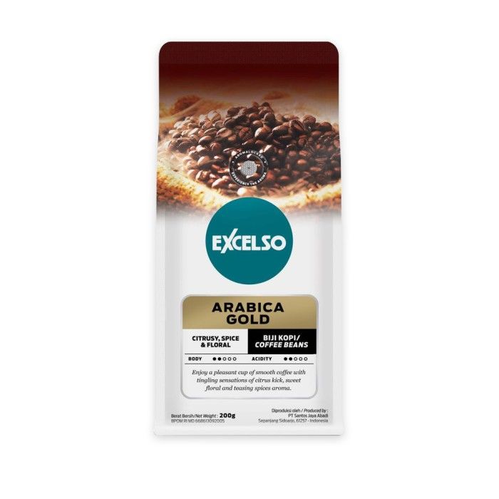 Buy 3 Excelso Arabica Gold Biji Kopi 200 gr Free Cup Saucer - 2