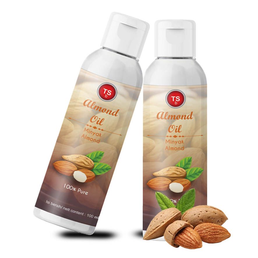 TSb-Almond Oil Minyak Almond TSb 100ml Food Grade 100%Murni - Carrier Oil - 3