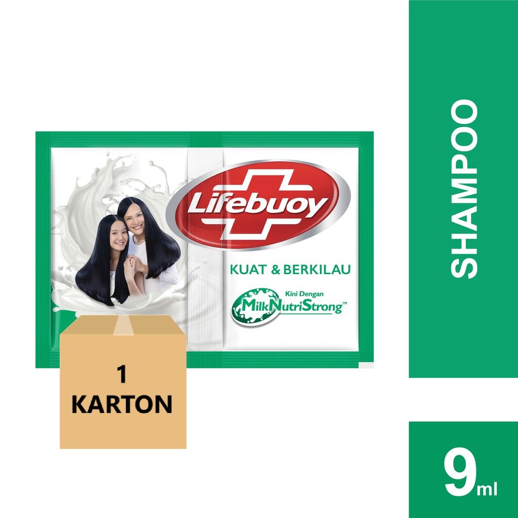 lifebuoy shampo kuat dan berkilau 9 ml (per 1 karton/480 pcs) - 2