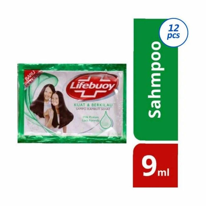 lifebuoy shampo kuat dan berkilau 9 ml (per 1 karton/480 pcs) - 1