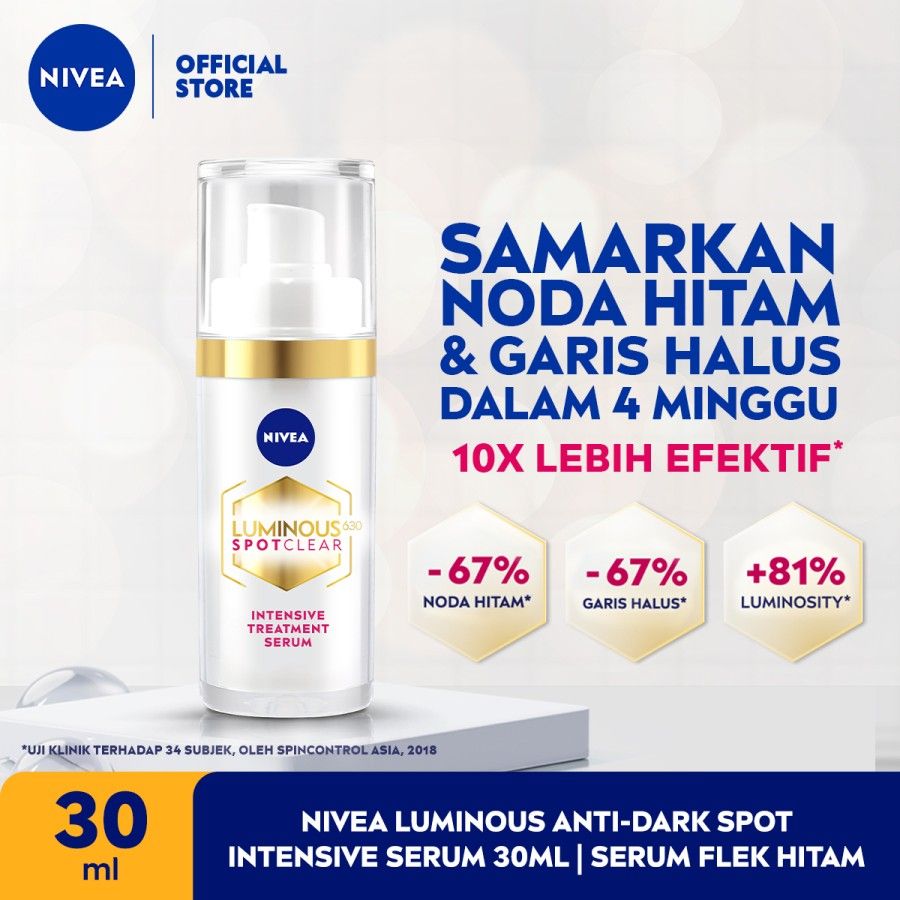 NIVEA Luminous Anti-Dark Spot Intensive Serum 30ml | Serum Flek Hitam - 1