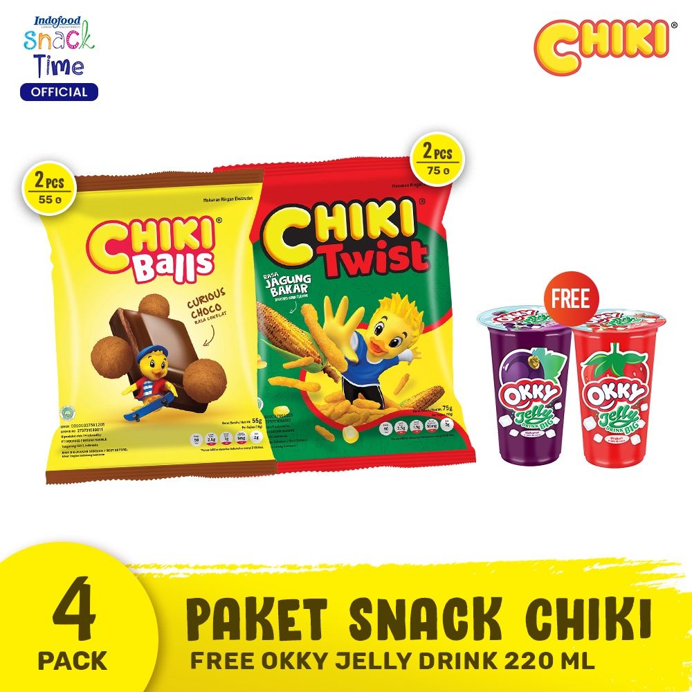 Paket Snack Chiki - FREE Okky Jelly Drink 220 ML - 1