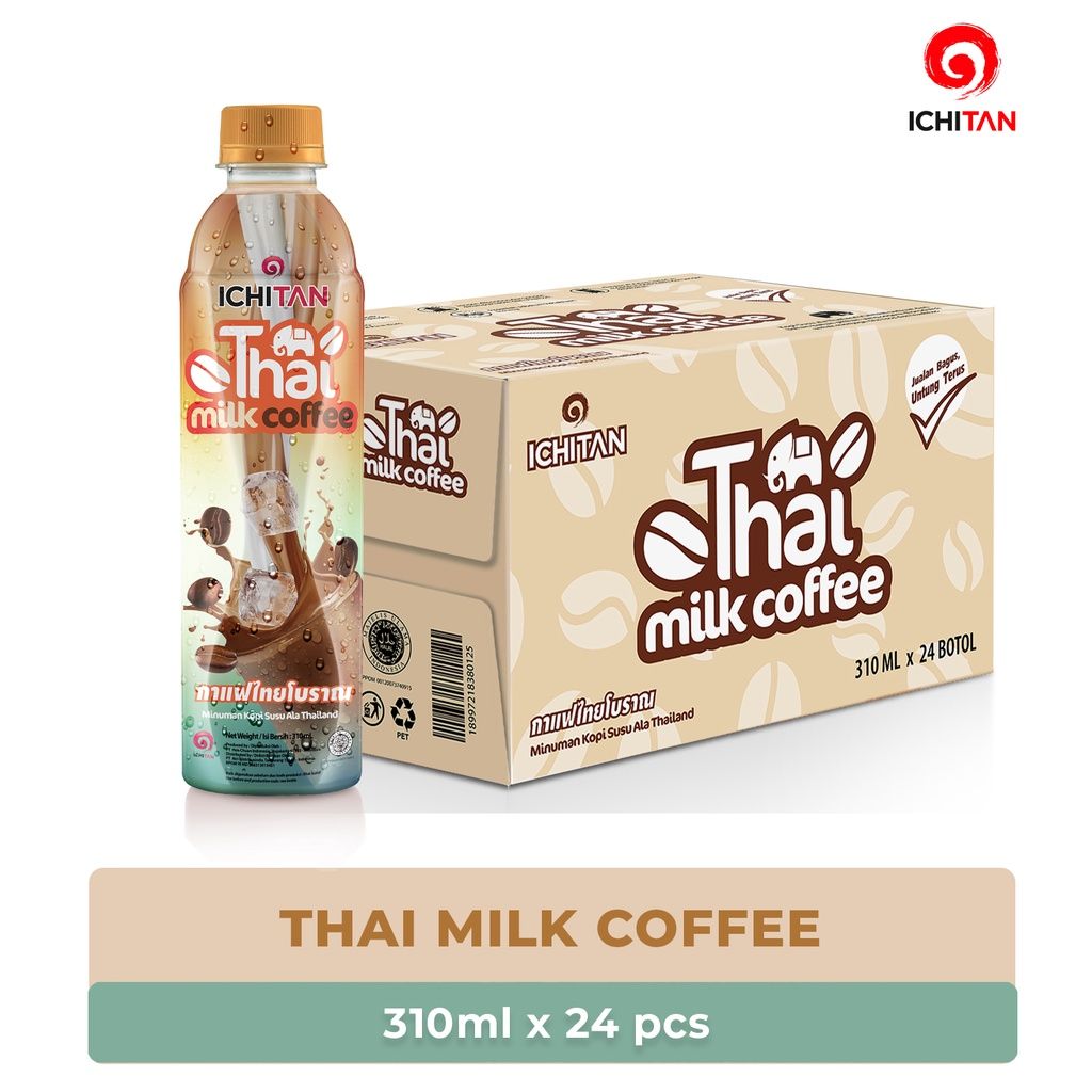 Ichitan Thai Milk Coffee 1 Kardus Isi 24 Botol @310ml - 1