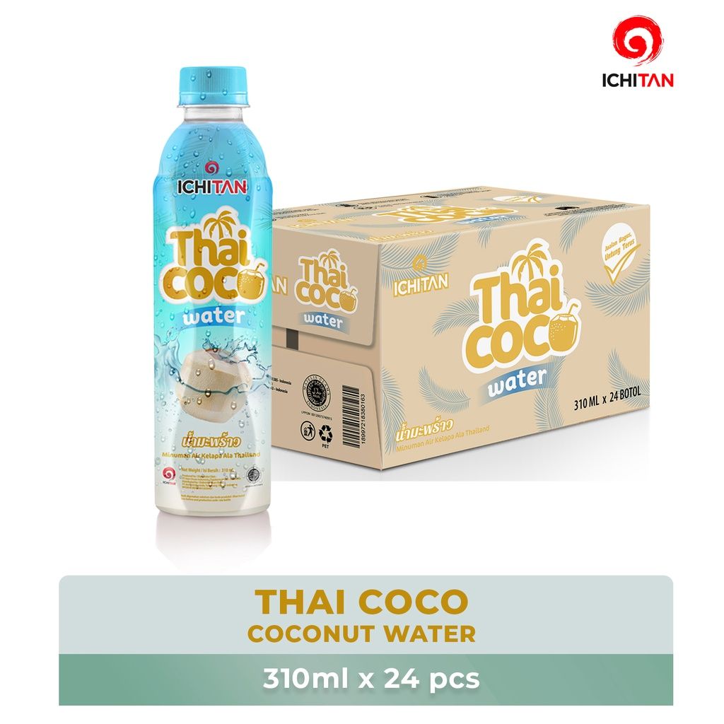 Ichitan Thai Coconut Water 1 Kardus Isi 24 Botol @310ml - 1