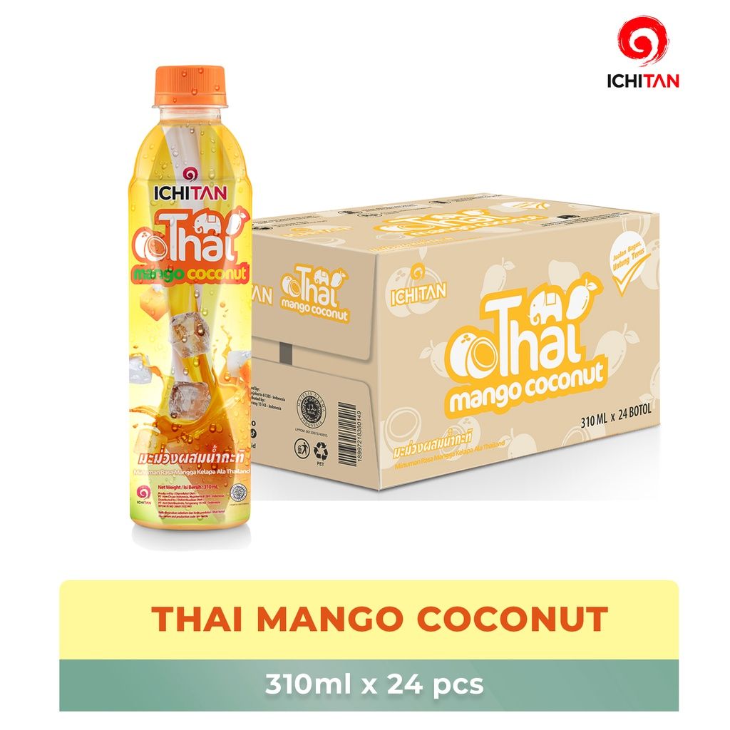 Ichitan Thai Mango Coconut 1 Kardus Isi 24 Botol @310ml - 1