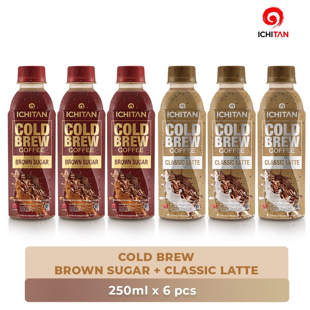 Ichitan Cold Brew Brown Sugar and Cold Brew Classic Latte 250ml | Bundling 6 - 1