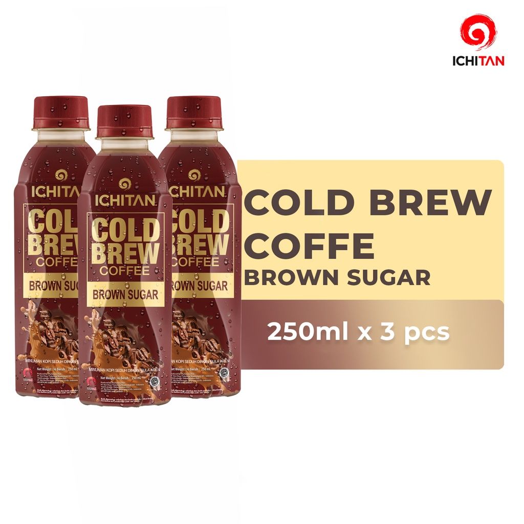 Ichitan Cold Brew Coffee Brown Sugar 250ml | 3pcs - 1