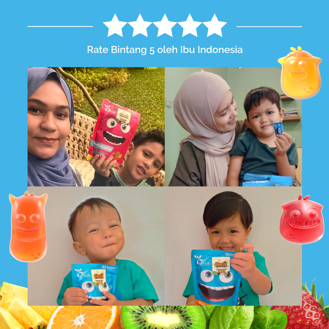 YOUVIT Multivitamin Anak 3 Sachet Mengandung Vit. C.D.E dan Zink GRATIS Stiker - 4