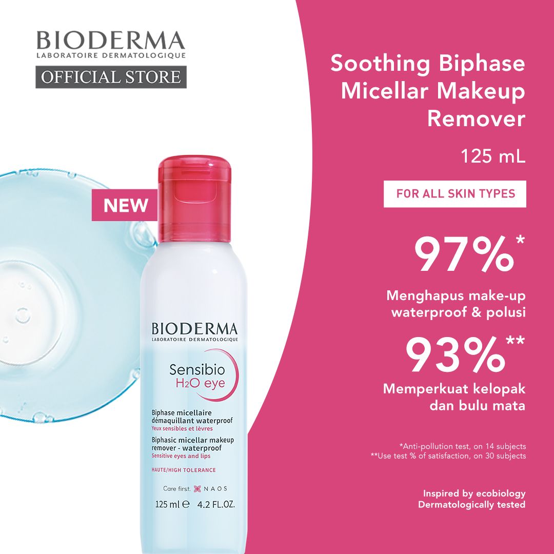 Bioderma Sensibio H2O Eye 125 ml - Soothing Biphase Micellar Water - 1