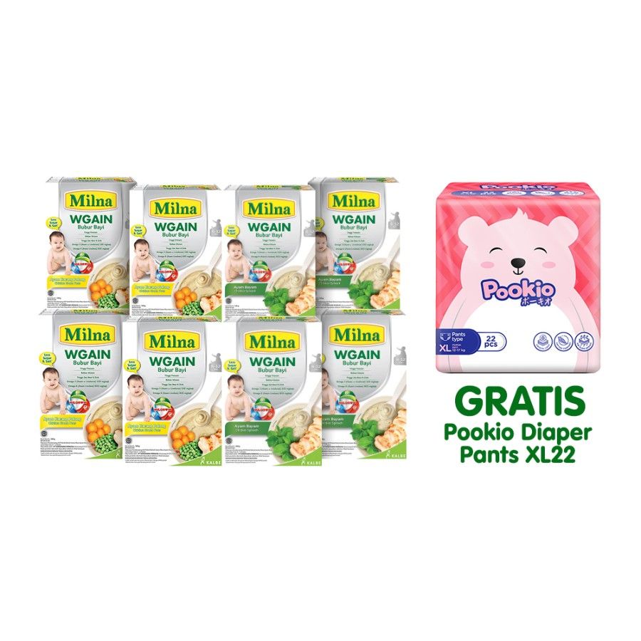 Bundle Milna WGAIN 6+ Free Pookio Diaper Pants XL22 - 2