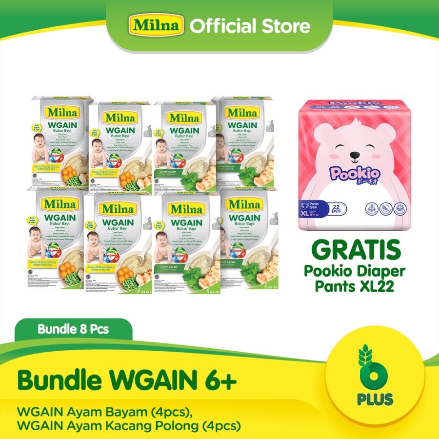 Bundle Milna WGAIN 6+ Free Pookio Diaper Pants XL22 - 1