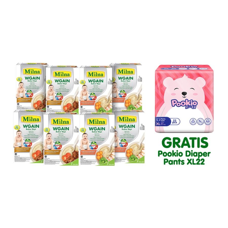 Bundle Milna WGAIN 8+ Free Pookio Diaper Pants XL22 - 2