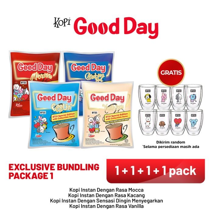 [GOOD DAY SPECIAL EDITION BT21] EXCLUSIVE BUNDLING PACKAGE 1 - 1