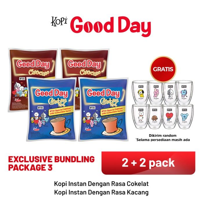 [GOOD DAY SPECIAL EDITION BT21] EXCLUSIVE BUNDLING PACKAGE 3 - 1