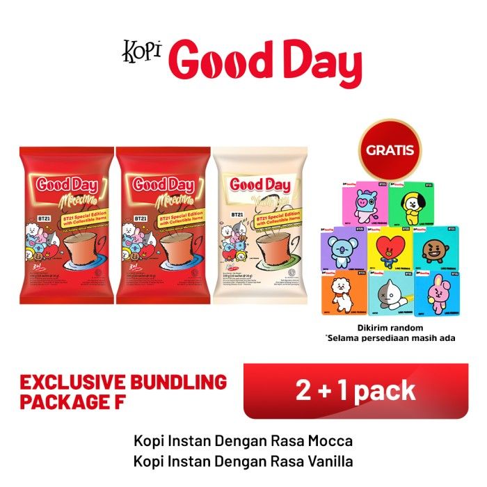 [GOOD DAY SPECIAL EDITION BT21] EXCLUSIVE BUNDLING PACKAGE F - 1