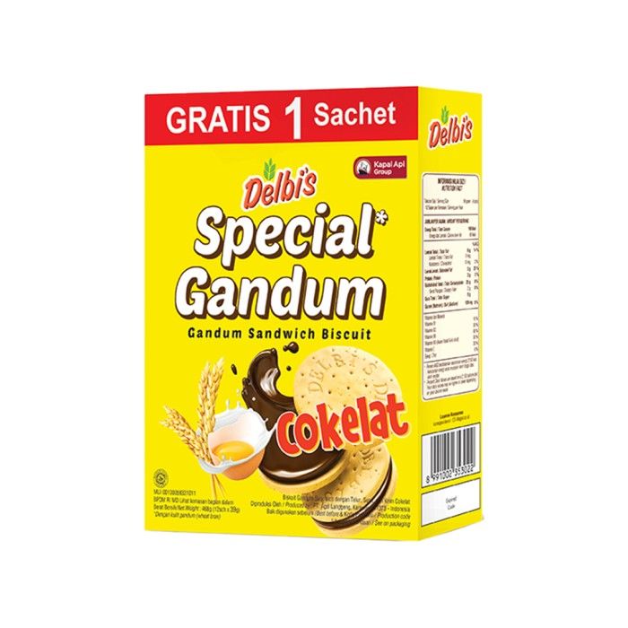 Delbis Special Gandum Sachet (12 Sachet x 39 gram) Gratis 1 Sachet - 2