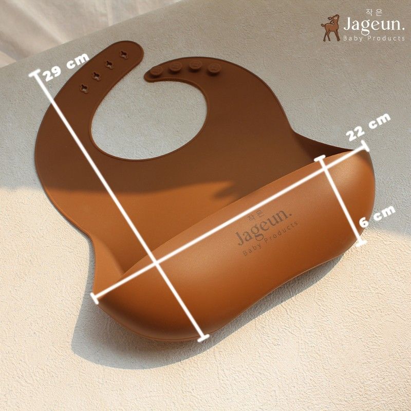 JAGEUN Premium Silicone Baby Bib | Tadah Liur | Slabber | Celemek Bayi Warna Hijau - 5