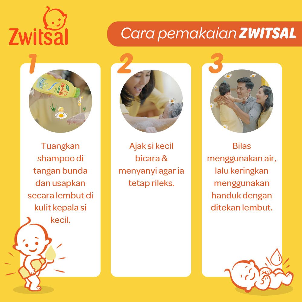 Zwitsal Natural  Twin Pack Baby Shampoo Aloe Vera Tub 100ml - 6