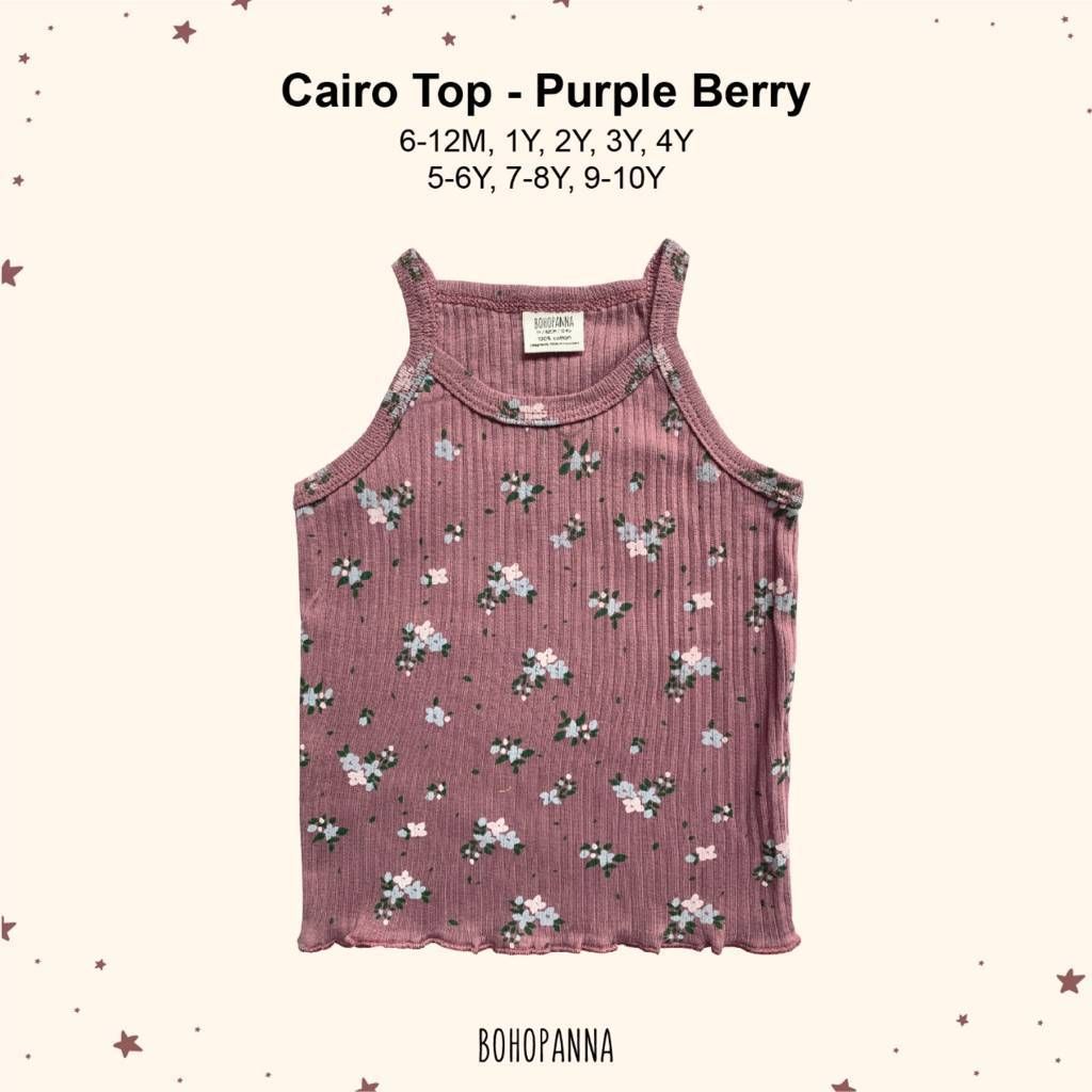 BOHOPANNA - CAIRO TOP - PURPLE BERRY 9-10Y - ATASAN ANAK - 1