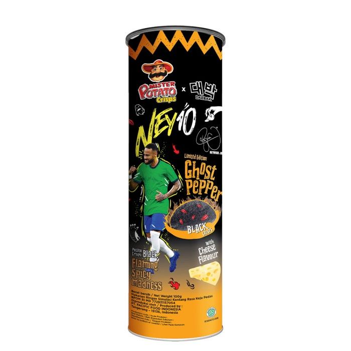 Mister Potato Crisps Ghost Pepper Cheese 100 gr - Neymar Special Edition - 2