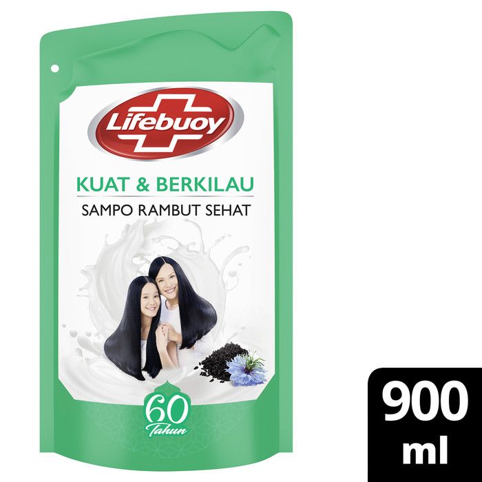 Lifebuoy Shampoo Kuat & Berkilau 900ML - 1