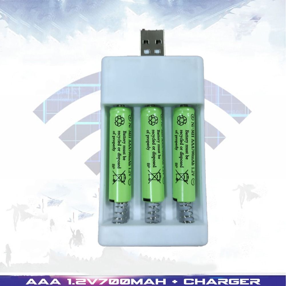 AAA 1.2v 700mah Batre Baterai Charger Cas RC Mainan Elektronik Anak Mobil Remote Control - 1