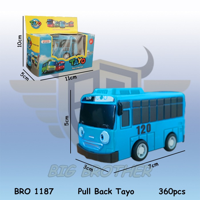 Biru Bus Tayo The Little Bus Mainan Anak Mobil Mobilan BIGBROTHER Bro1187 - 2