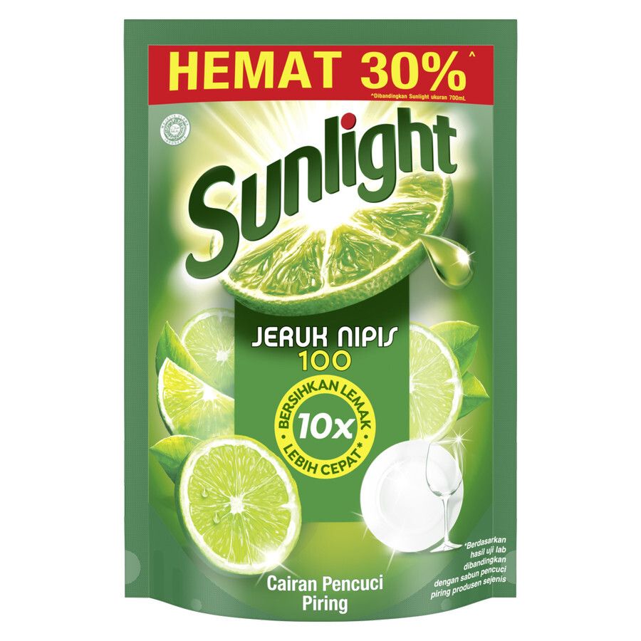 Sunlight Sabun Jeruk Nipis Refill 650Ml 1 Karton - 2