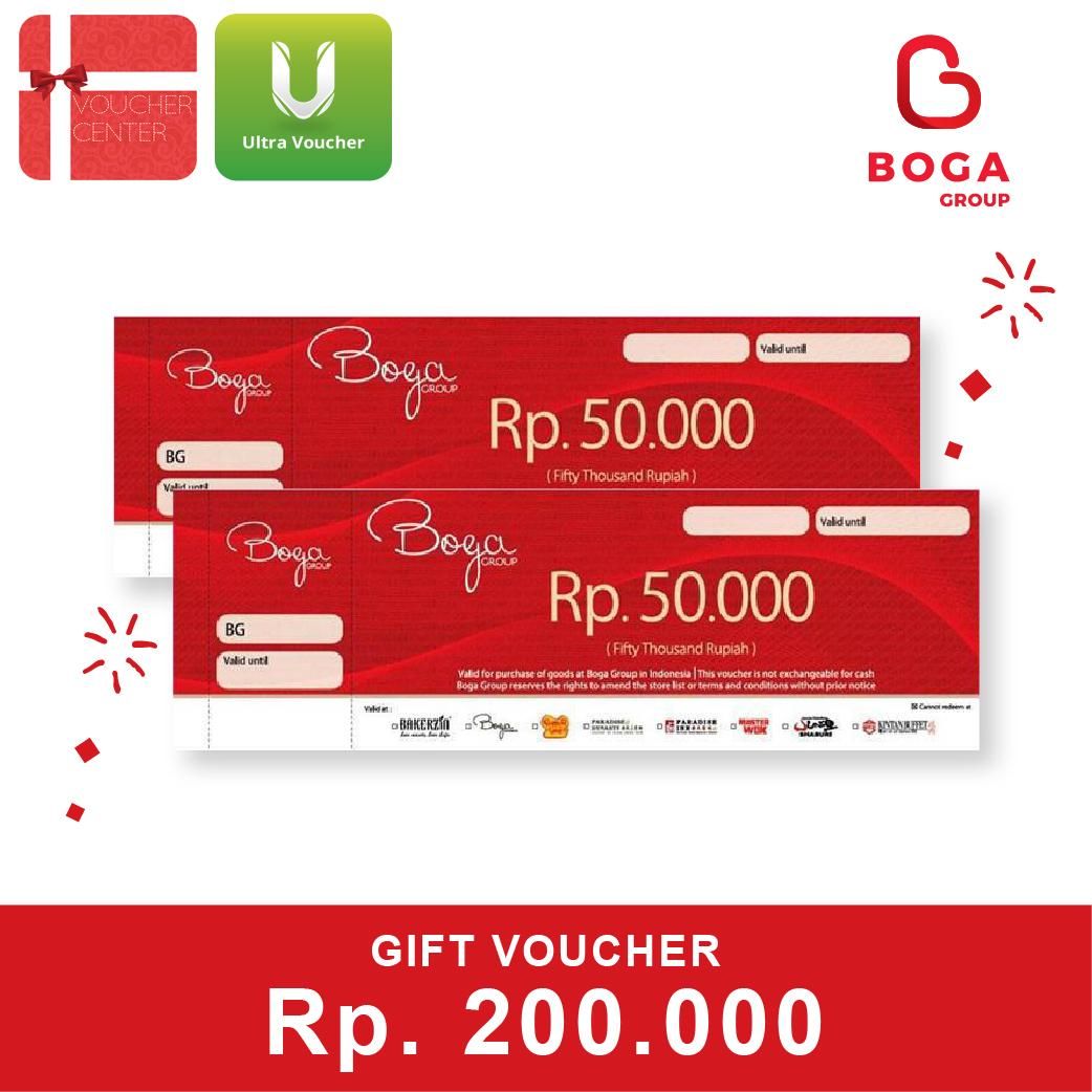 Ultra Voucher BOGA Group Voucher Fisik Rp. 200.000 - 1