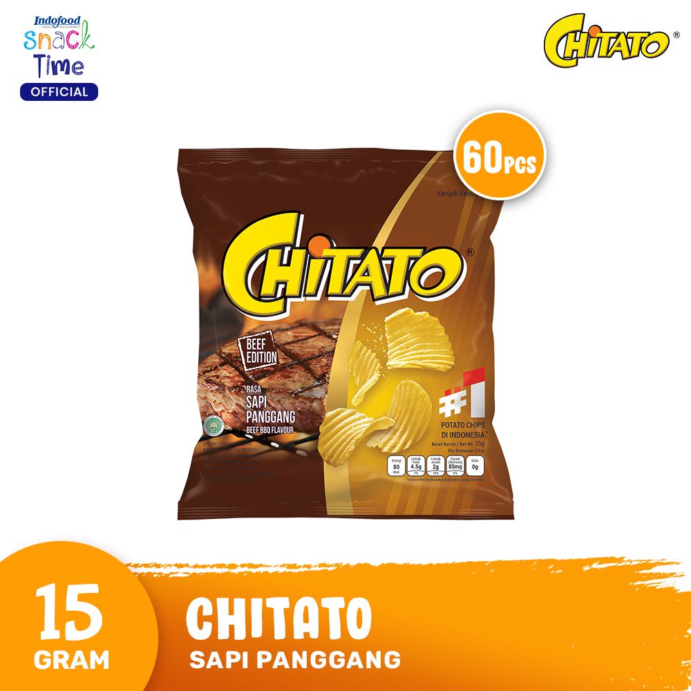 Chitato Sapi Panggang 15 Gr - 60 Pcs - 1