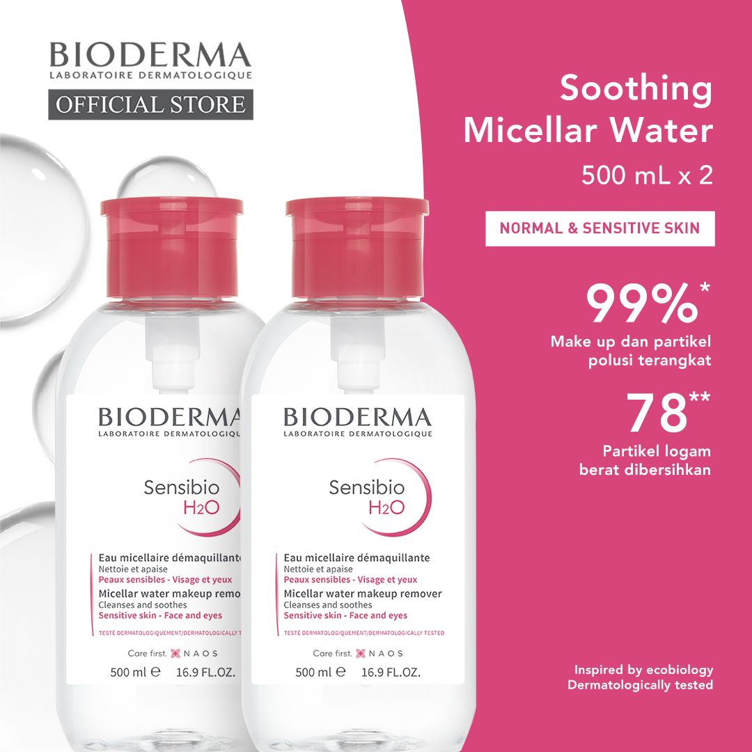 Bioderma Sensibio H2O 500 ml Pump Twin Pack - 1