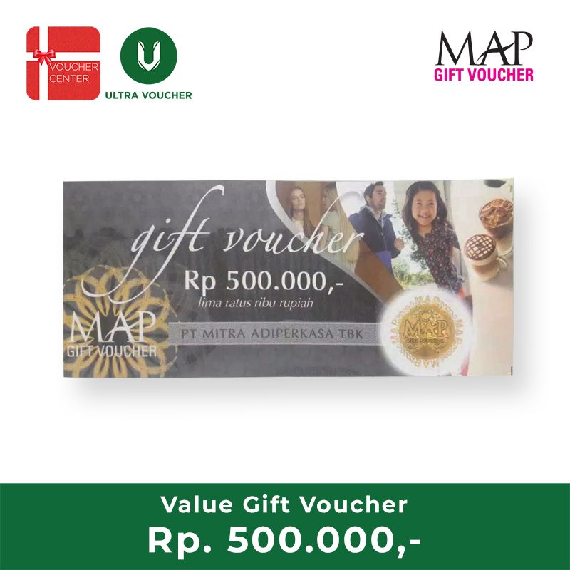 Ultra Voucher Voucher MAP Fisik Rp. 500.000 - 1