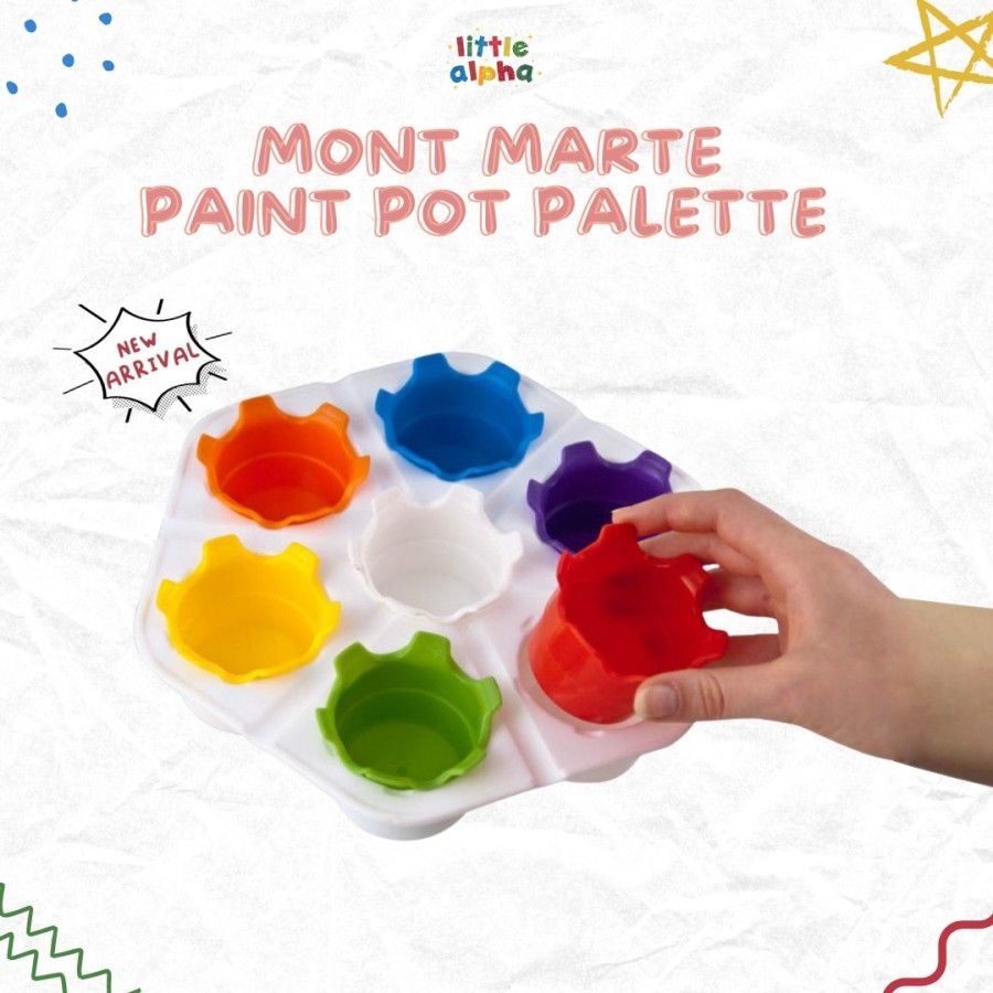 Mont Marte Paint Pot Palette / Palet Cat Air / Palet Lukis - 2