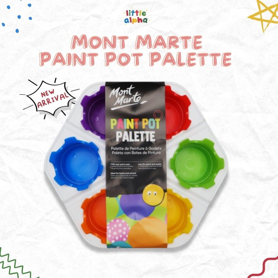 Mont Marte Paint Pot Palette / Palet Cat Air / Palet Lukis - 1