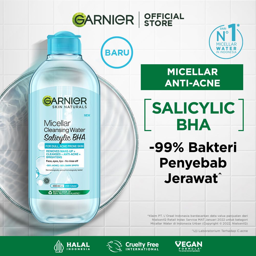 Garnier Micellar Water Salicylic Blue 400ml - 1