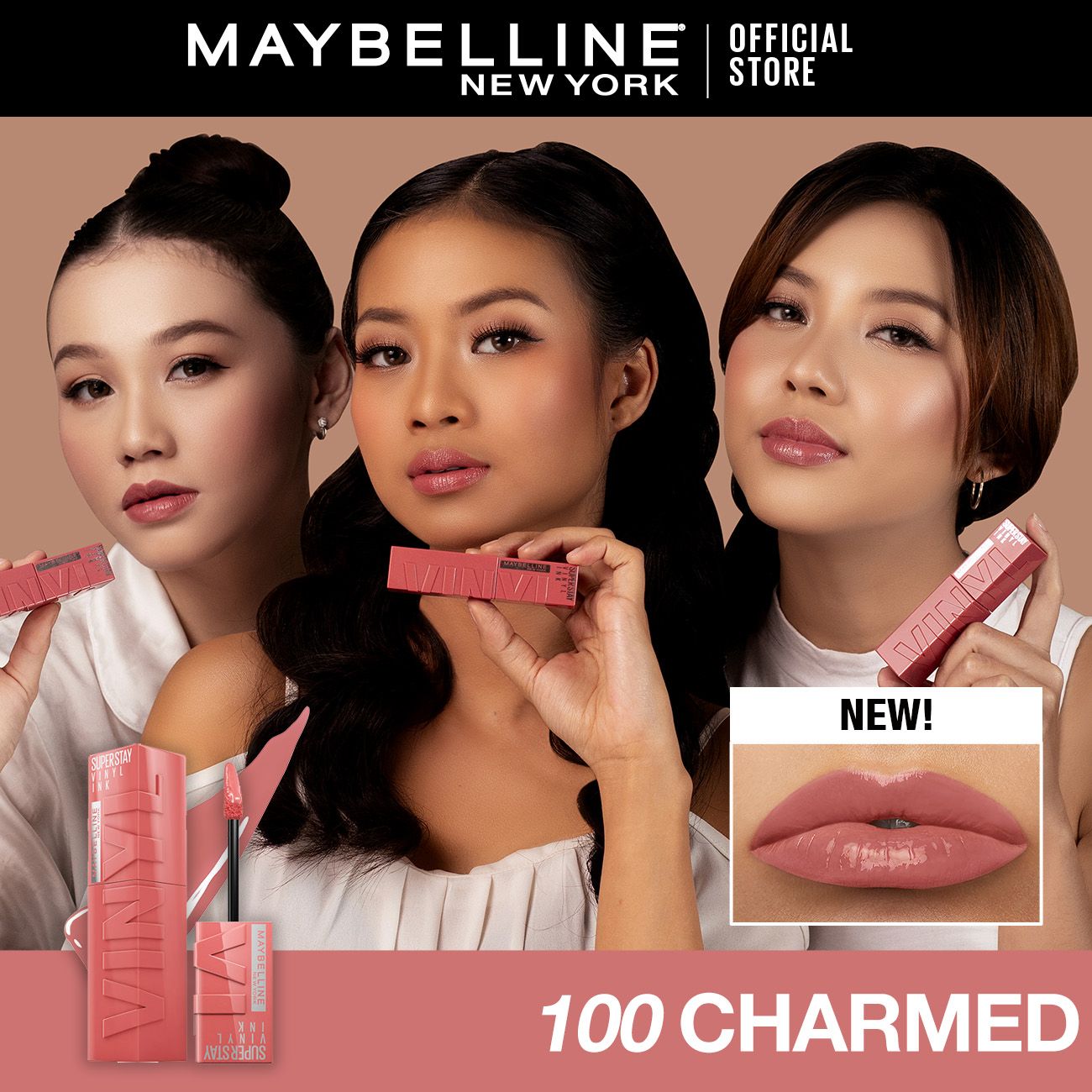 Maybelline Superstay Vinyl Ink - 100 Charmed - 2