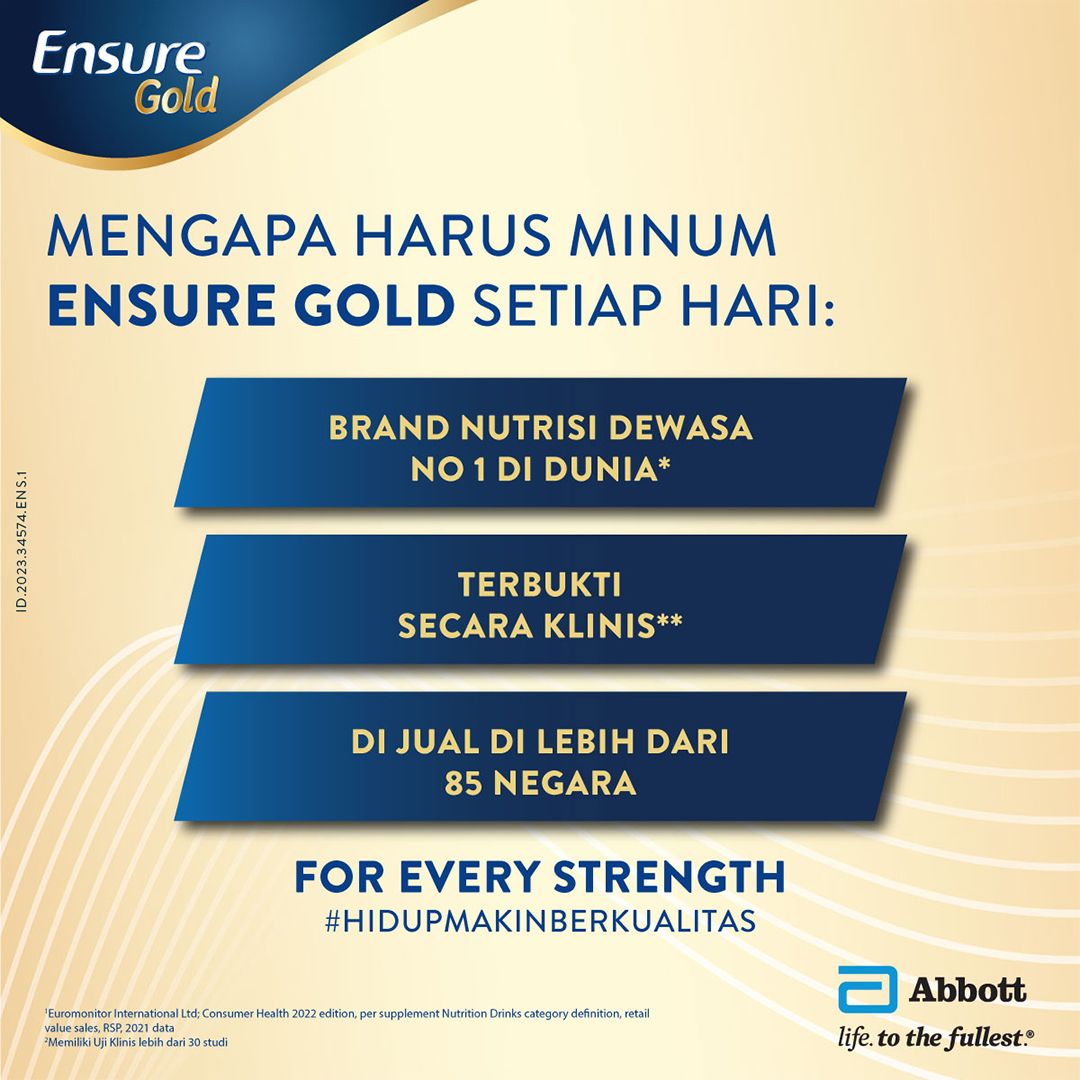 Ensure Gold HMB Vanila 850 g - Nutrisi Dewasa Rendah Laktosa - 5 pcs - 2