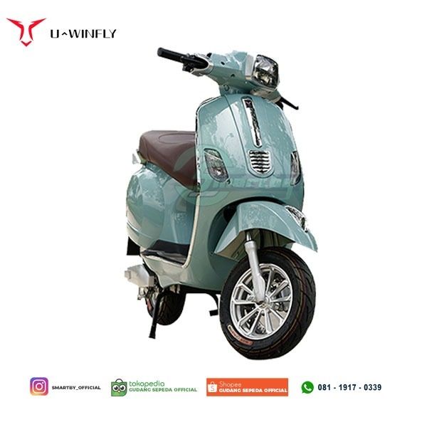 Sepeda Motor Listrik VSPA UWINFLY T3 Scooter Matic Bisa STNK On The Road Garansi - 5