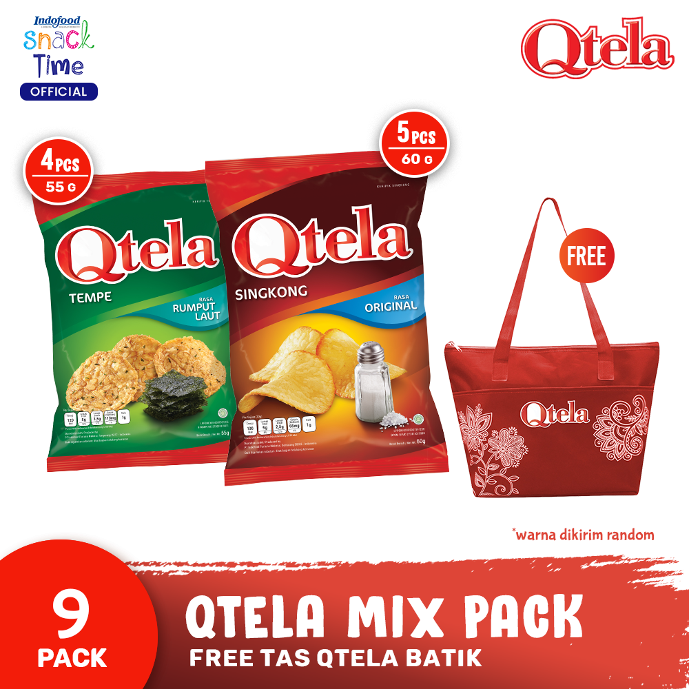 Qtela Mix Pack - Free Tas Qtela Batik - 1