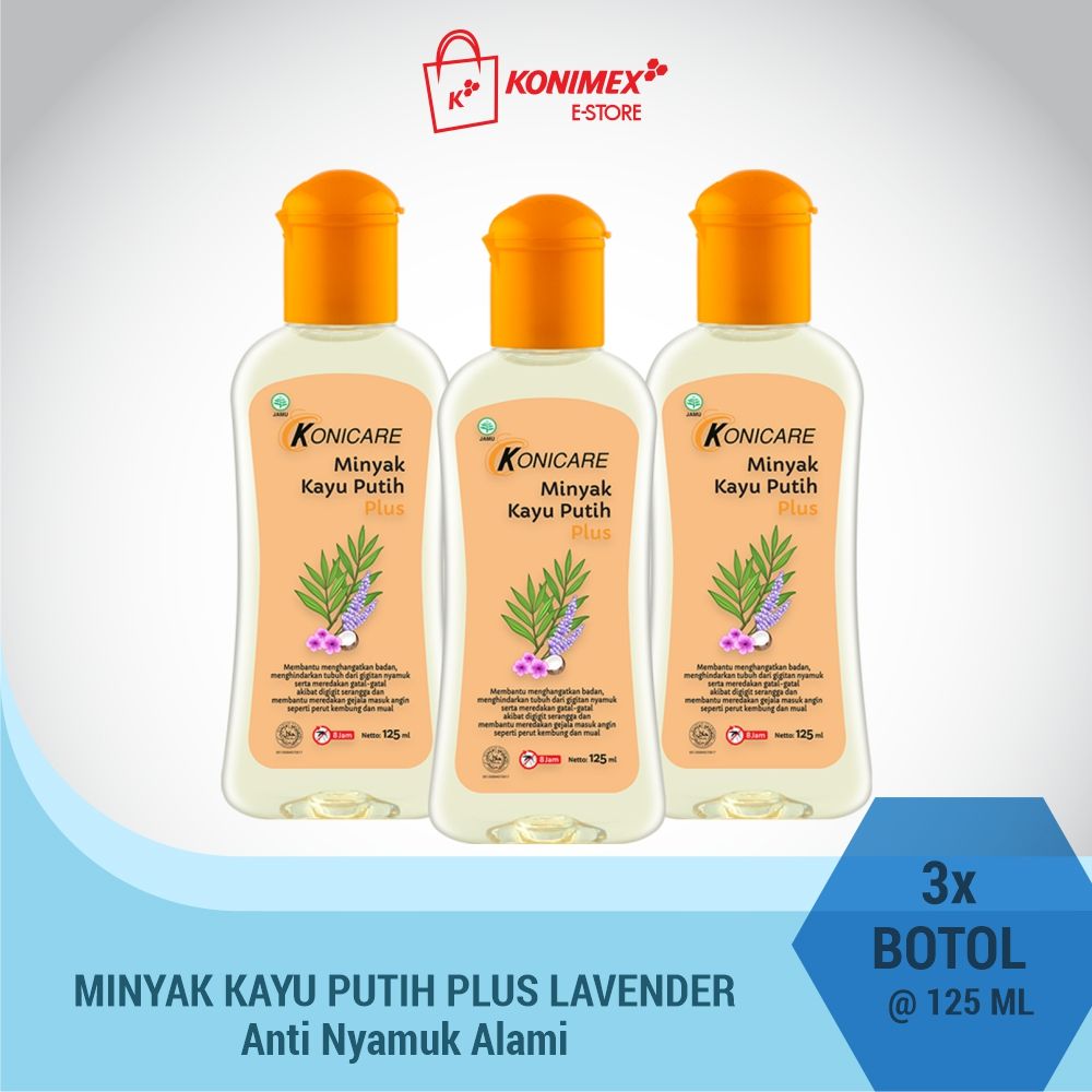 Konicare Minyak Kayu Putih Plus Anti Nyamuk 125 ml Paket 3 botol - 1