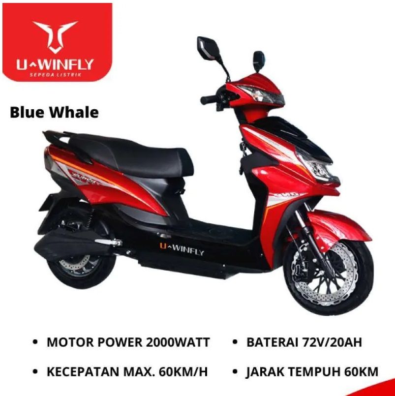 Sepeda Motor Listrik Blue Whale Uwinfly Roda Dua By UWINFLY SNI - 4