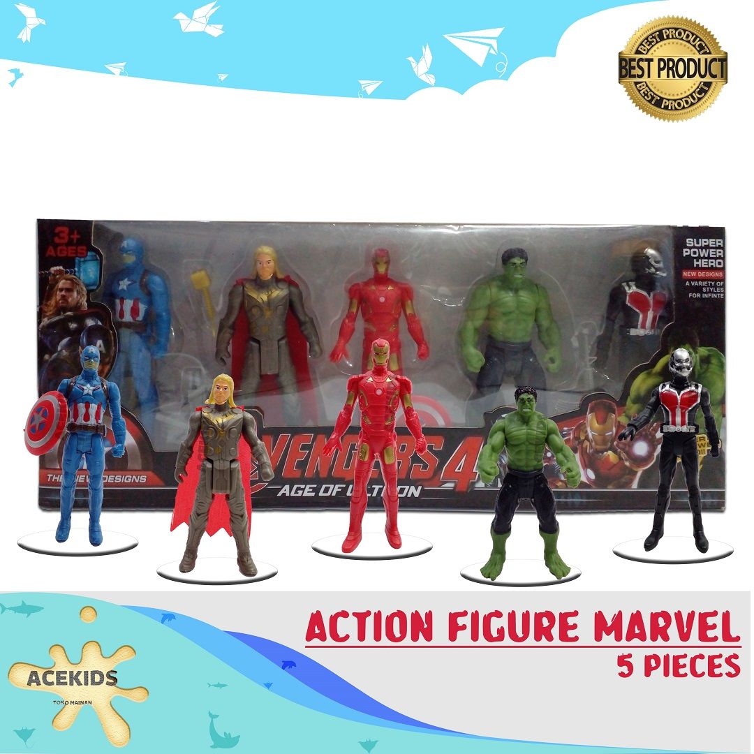 Acekids Mainan Anak Avangers Super Hero Figure Marfel Superhero Murah Original - 2115 - 1