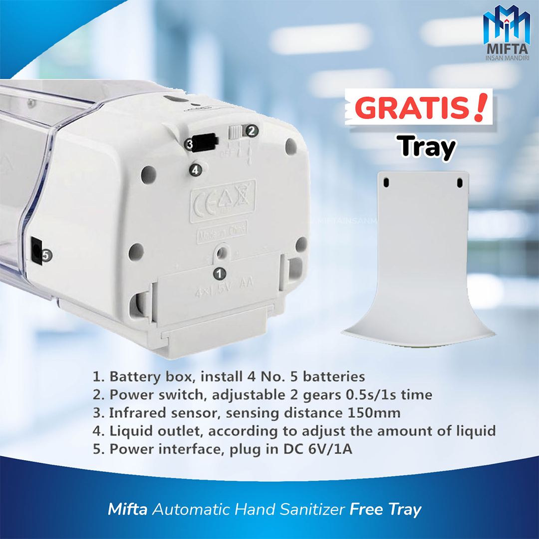 Automatic Dispenser Handsanitizer & Sabun Otomatis Include Tray / Automatic Dispenser Khusus Anak - 4