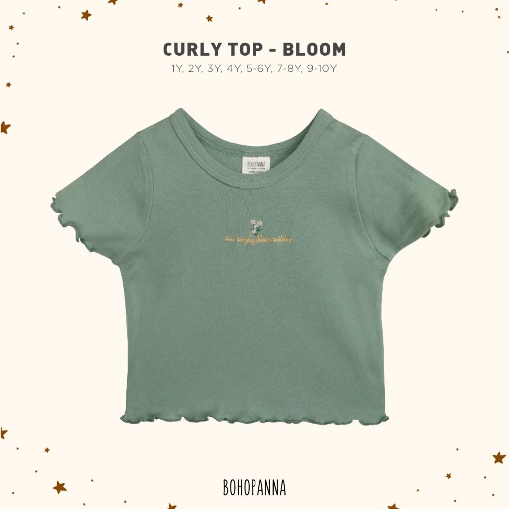 BOHOPANNA - CURLY TOP BLOOM 5-6Y - ATASAN ANAK - 1