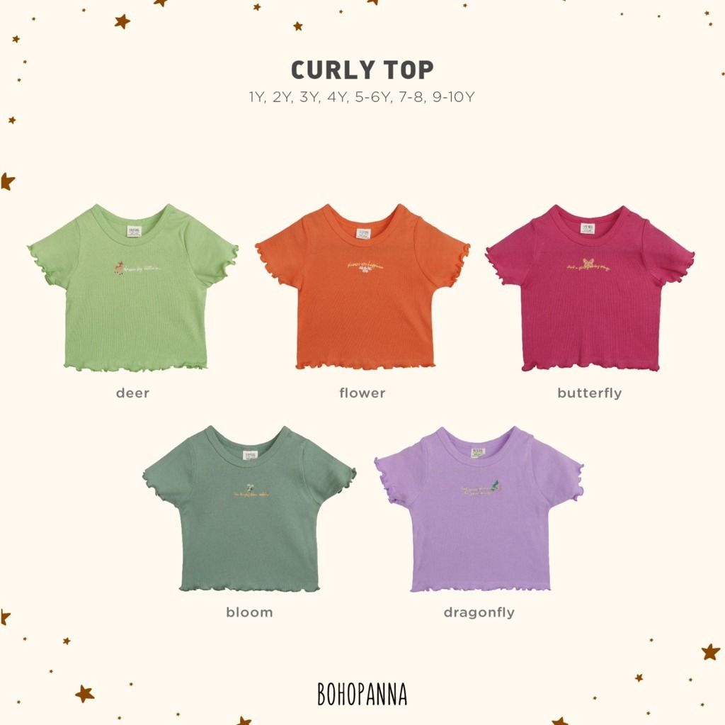 BOHOPANNA - CURLY TOP BLOOM 5-6Y - ATASAN ANAK - 2