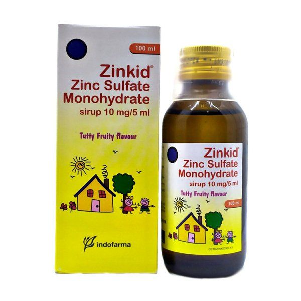 Indofarma Zinkid Sirup 10mg/5ml 100 ml / Obat Diare Anak / Suplemen - 1