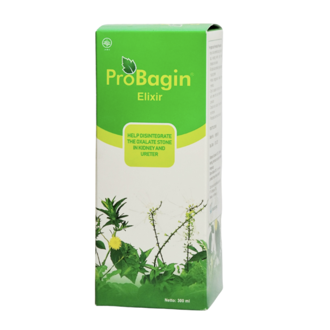 Indofarma Probagin Eliksir Botol @ 300 ml / Obat Batu Ginjal - 1